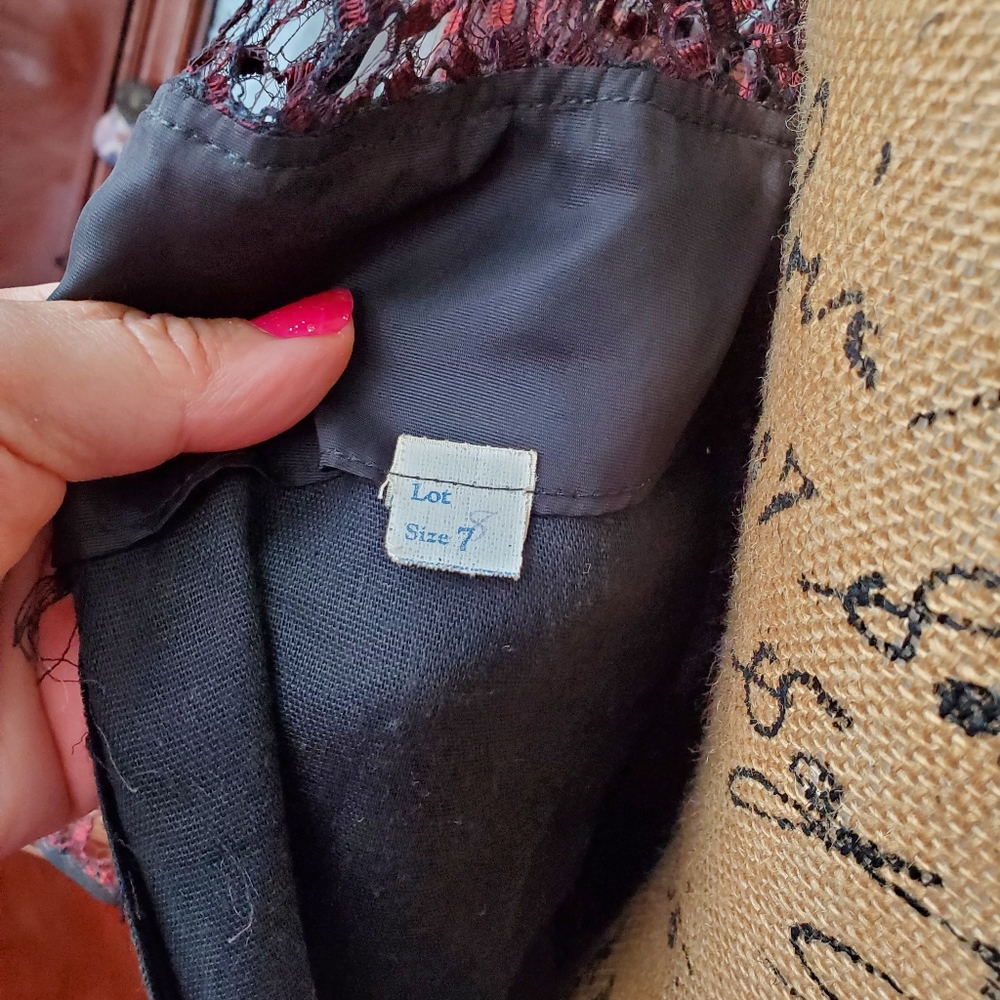 VINTAGE Black DRESS - Picture 9 of 13